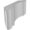 Ekena Millwork 5 1/2-in. W x 10-in. D x 10-in. H Olympic Architectural Grade PVC Knee Brace BRCP055X10X10OLY - alternate 5